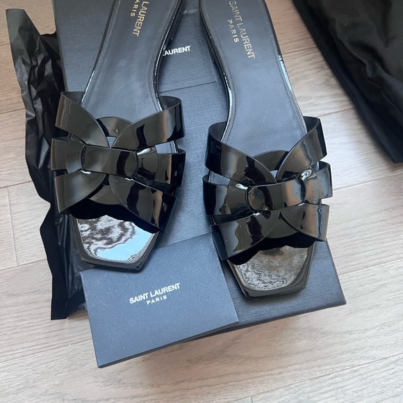 ***SOLD***Saint Laurent tribute sandal - Picture 8 of 10